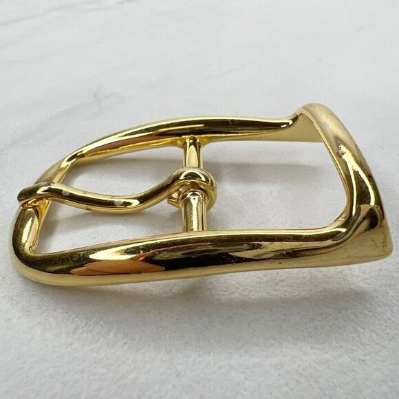Vintage Gold Tone Simple Basic Belt Buckle for up to 1 Inch Belt - Picture 3 of 8